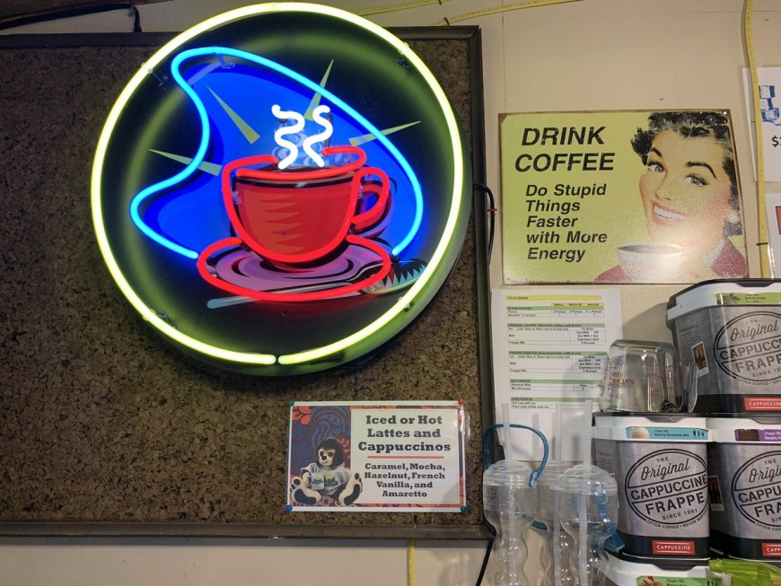 The coffee shop is open at Kayuta Lake Campground.