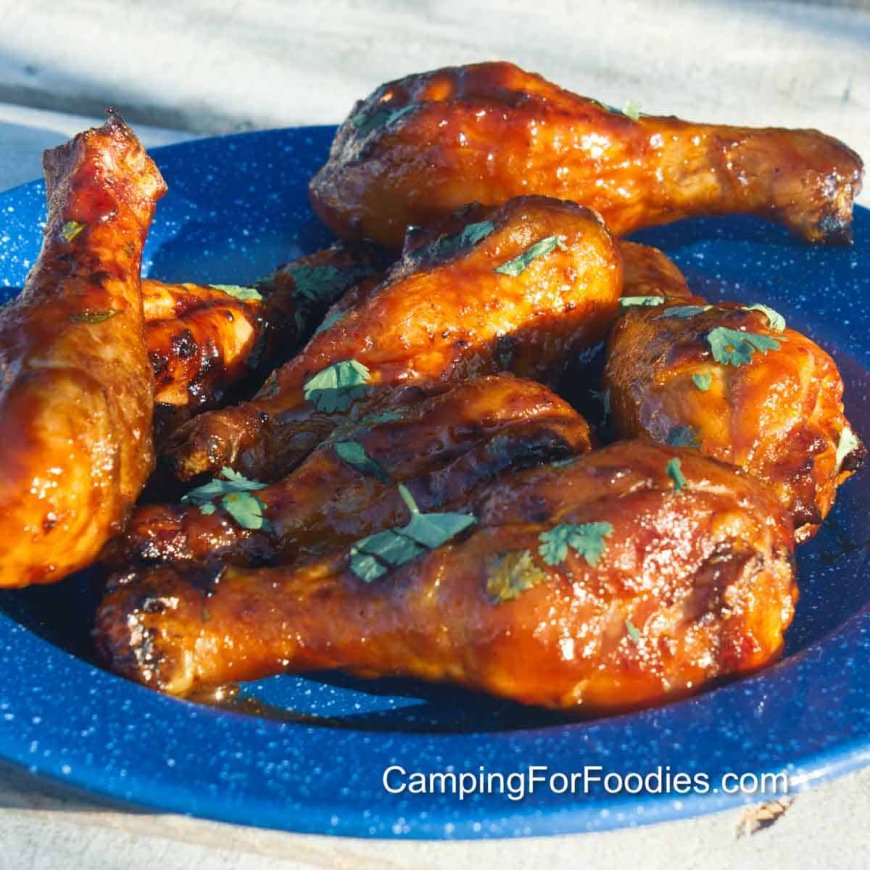 Smoked Honey Sriracha Chicken Drumsticks: Easy, Sticky & Crispy