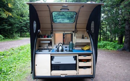 Cooking In The Vistabule Teardrop Trailer
