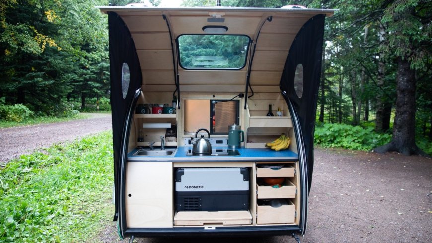 Cooking In The Vistabule Teardrop Trailer