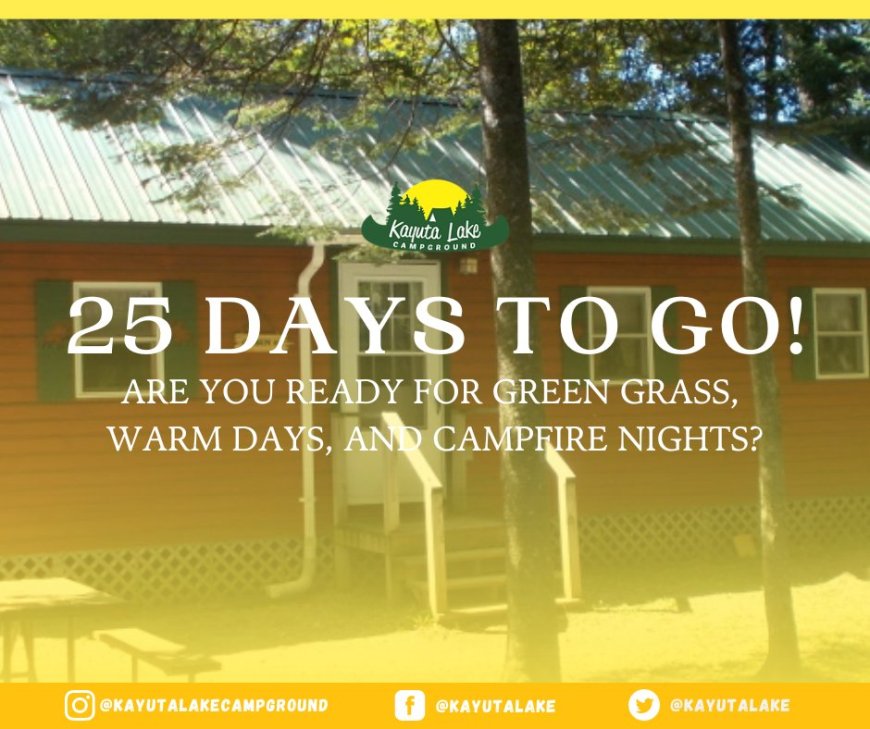 25 days to go! Are you ready for green grass, warm days, and campfire nights?????
Follow us on ????
Instagram! @kayutalakecampground
Twitter @kayutalake
Tiktok @kayutalakecampground
Book online: http://www.kayuta.com
#kayutalakecampground #camping #Kayuta #campfire #36dayscountdown