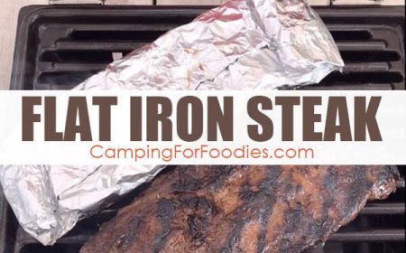 Grilled Flat Iron Camping Steak Recipe