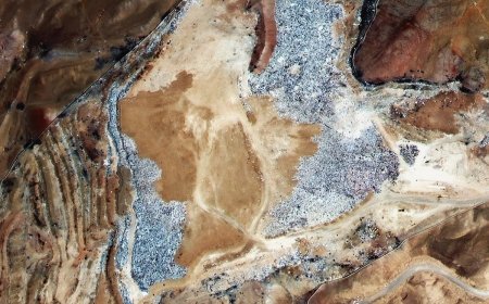 Massive Pile of Fast Fashion Clothes in Atacama Desert Seen From Space