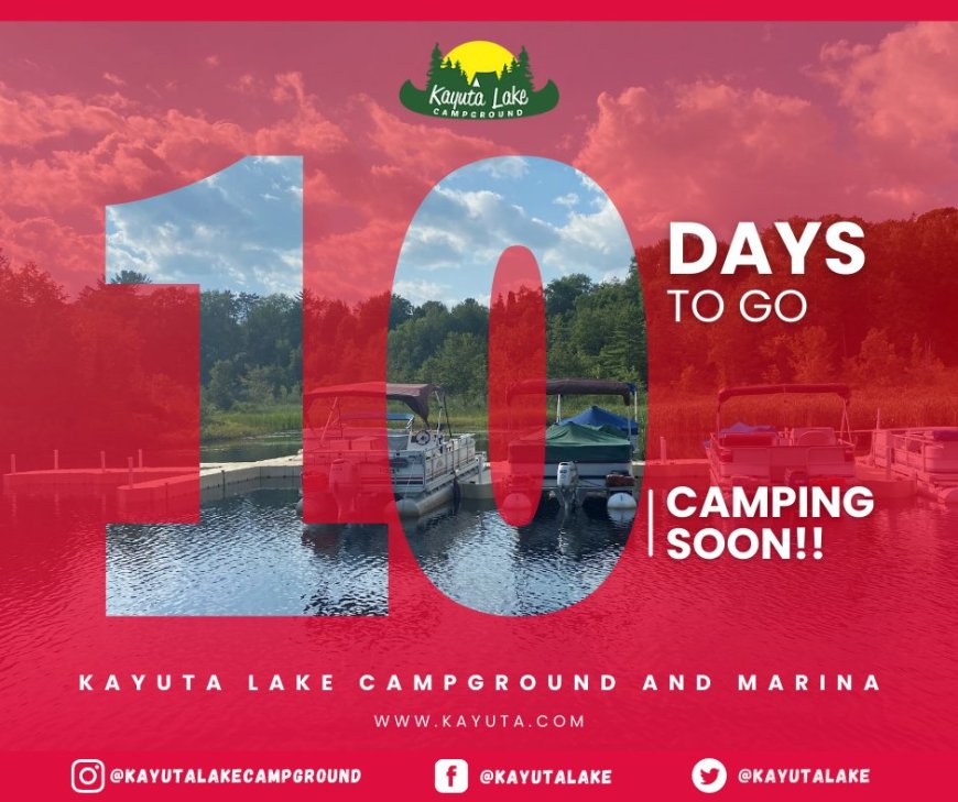 10 days to go! Are you ready for green grass, warm days, and campfire nights?????
Follow us on ????
Instagram! @kayutalakecampground
Twitter @kayutalake
Tiktok  @kayutalakecampground
Book online: http://www.kayuta.com
#kayutalakecampground #camping #Kayuta  #day #10dayscountdown