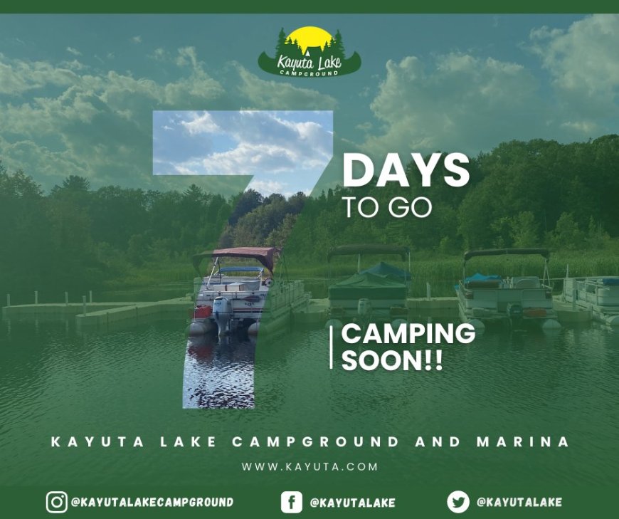 7 days to go! Are you ready for green grass, warm days, and campfire nights?????Follow us on ????Instagram! @kayutalakecampground Twitter
@kayutalake
Tiktok @kayutalakecampground Book online: http://kayuta.com #kayutalakecampground #camping #Kayuta #day #7dayscountdown
