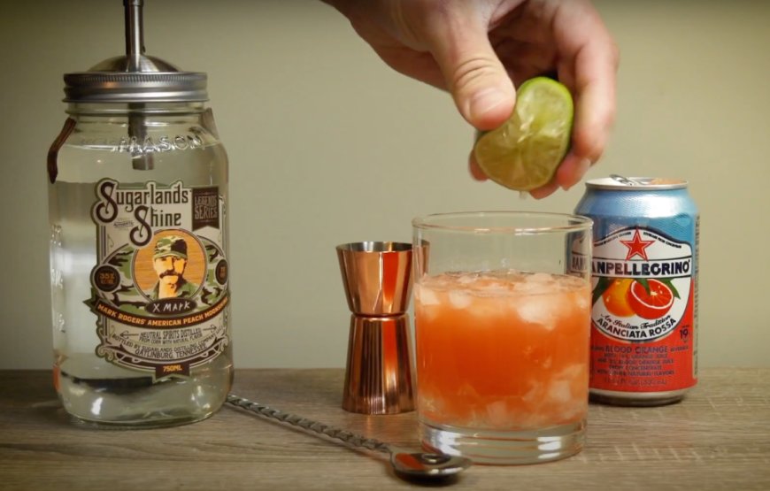 Campfire Cocktail: Peach Moonshine Collins
