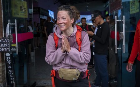 Norwegian Ice Climber on Track to Climb 14 Peaks in Three Months