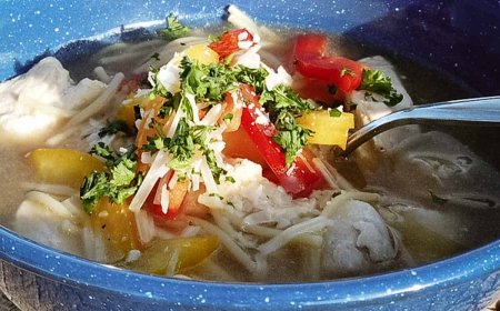 Chicken Piccata Soup Recipe: Easy Homemade Camp Meal