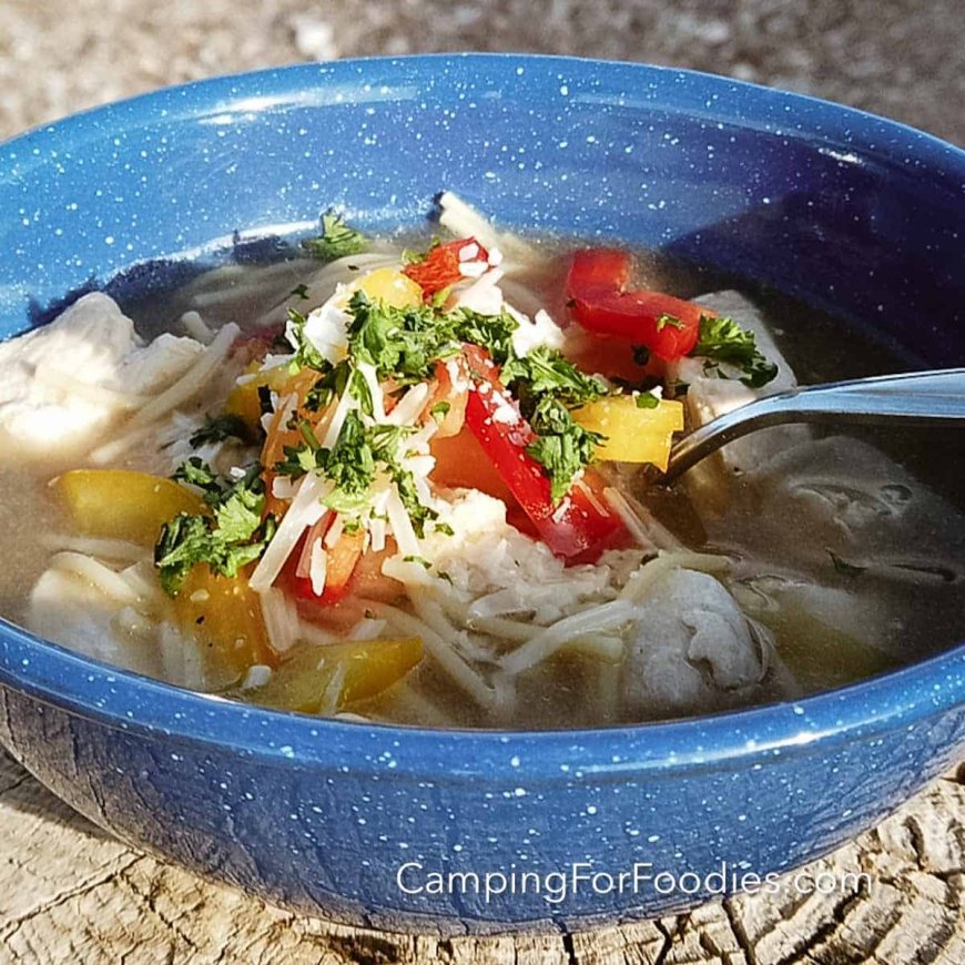 Chicken Piccata Soup Recipe: Easy Homemade Camp Meal