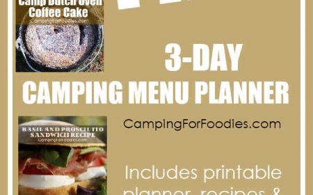 3-Day Camping Menu Planner And Grocery List