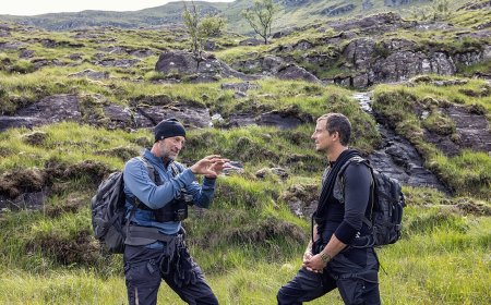 How to Watch Troy Kotsur trek through the Scottish Highlands with Bear Grylls in the next ‘Running Wild: The Challenge’