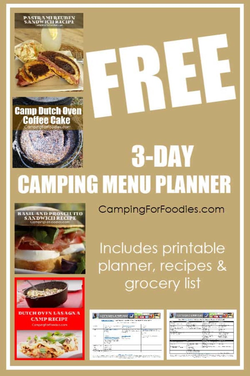 3-Day Camping Menu Planner And Grocery List