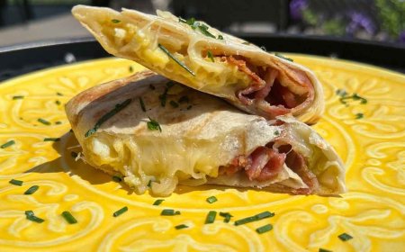Grilled Breakfast Burritos