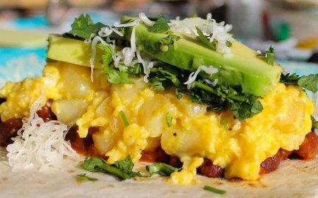 California-Style Camping Breakfast Burritos With Potatoes, Avocado & Chorizo