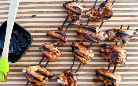 Outdoors Recipe: Barbecue Chicken Skewers