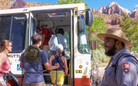 ‘Next Stop: Angels Landing,’ Zion National Park Celebrates Its 90 Millionth Bus Rider