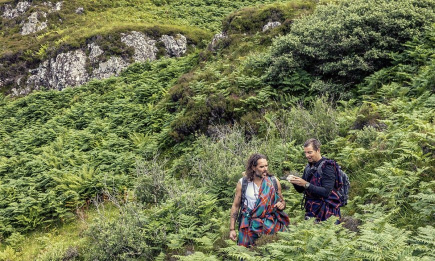 WATCH: Exclusive ‘Running Wild’ Clip Featuring Russell Brand Rappelling Down Cliff