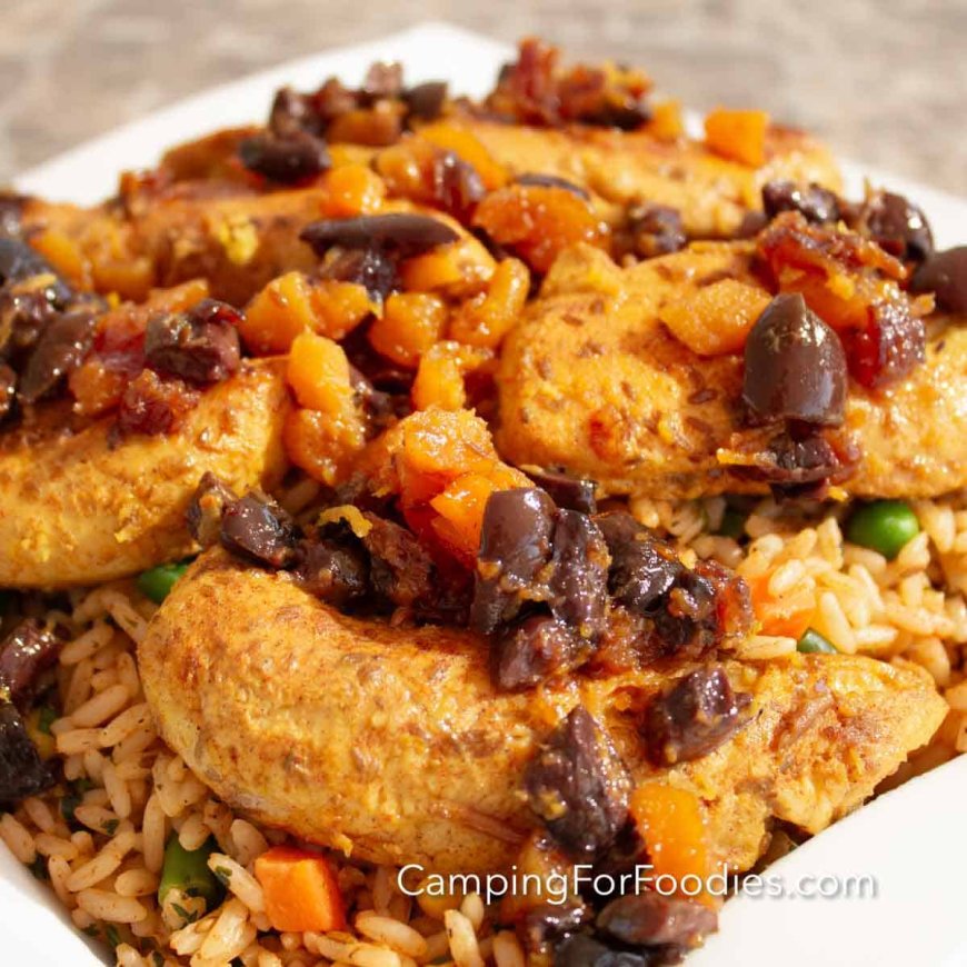 Middle Eastern Chicken: Easy Dutch Oven Camping Recipe