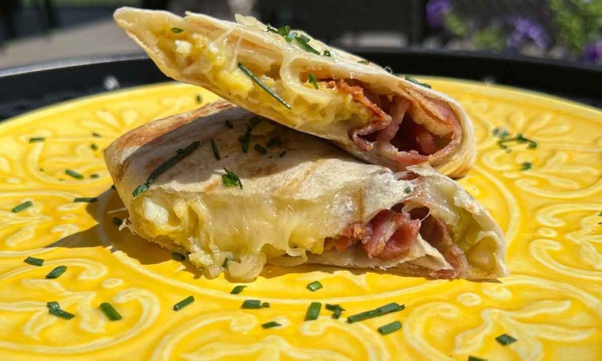 Grilled Breakfast Burritos