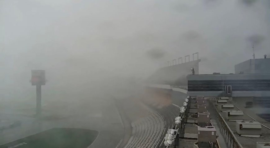 Video Captures Extreme Weather and Dangerous Winds Tearing Through a NASCAR Track