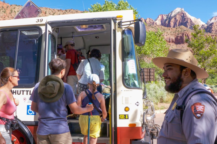 ‘Next Stop: Angels Landing,’ Zion National Park Celebrates Its 90 Millionth Bus Rider