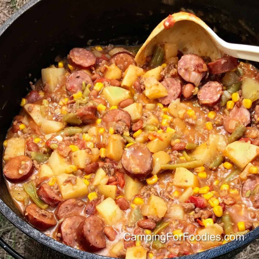 Dutch Oven Cowboy Stew: Easy, Hearty & Delicious One Pot Camping Meal
