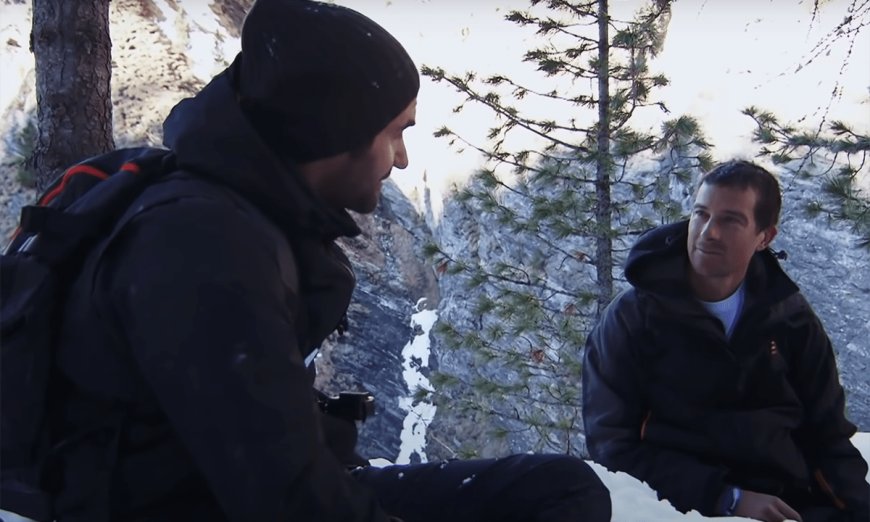 Bromance in Switzerland: Bear Grylls Remembers Filming ‘Running Wild’ with Roger Federer 