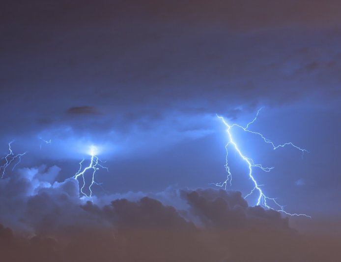 4th of July Video Shows Fireworks and Lightning Collide