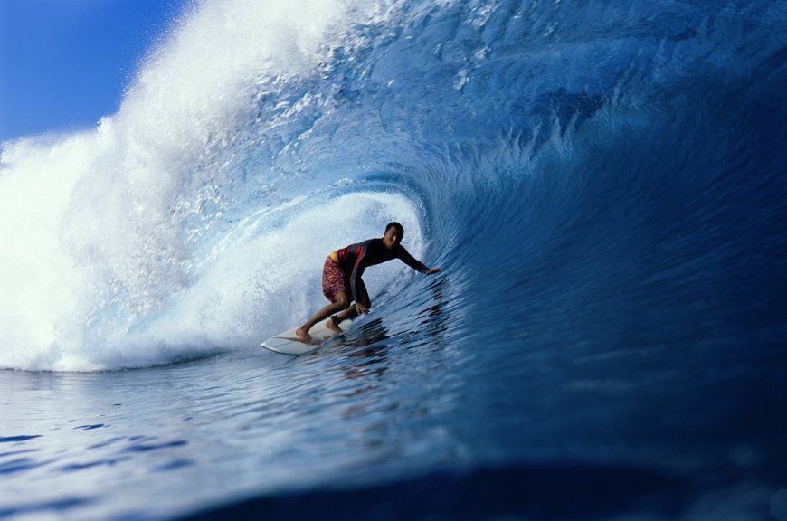 Epic Footage Shows Surfer and Dolphins in a Barrel Wave (Video)