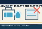 Boil-water advisory in an RV kitchen: protect the tank, lines, and ice