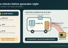 RV carbon monoxide alarm check: test, replace and place the generator safely