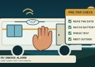 Check your RV smoke alarm before the wheels move