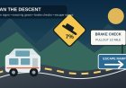 Plan an RV route over steep grades: read the signs before the descent