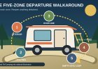 The five-zone RV campsite departure walkaround
