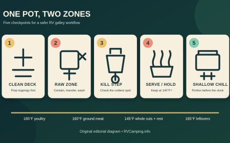 One Pot, Two Zones: A Safer RV Galley Workflow
