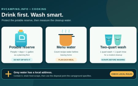 RV Kitchen Water Budget: Drink First, Wash Smart
