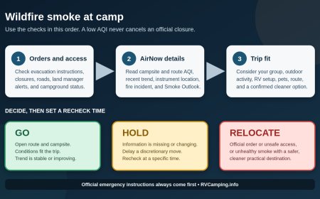 Wildfire Smoke at Your Campsite: A Go, Hold, or Relocate Guide