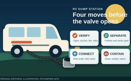 How to use an RV dump station safely, cleanly and legally