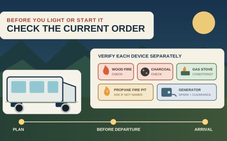 Check the fire rules, not the fire ring: an RV trip-planning routine