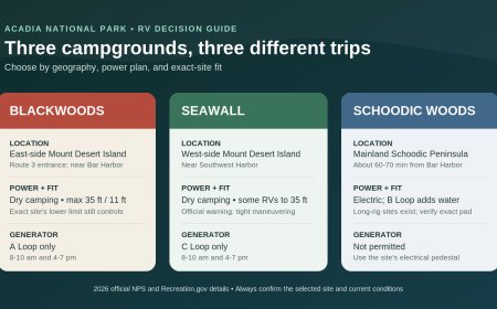 Blackwoods vs. Seawall vs. Schoodic Woods: Which Acadia campground fits your RV?