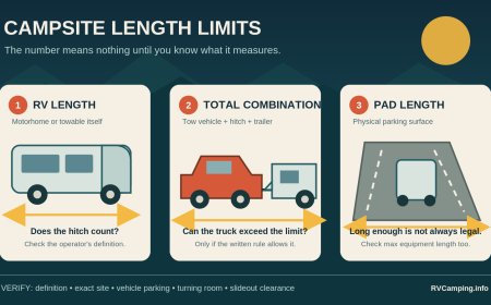 Campsite length limits decoded: pad, RV, or the whole rig?