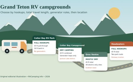 Grand Teton RV campgrounds compared: Colter Bay, Gros Ventre, or Headwaters?