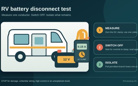 Test your RV battery disconnect and find parasitic loads before storage