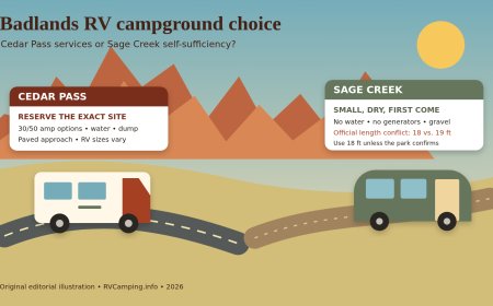 Cedar Pass vs. Sage Creek: which Badlands campground fits your RV?