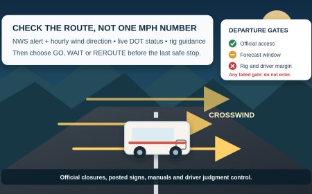 How to check RV crosswinds and high-wind closures before departure