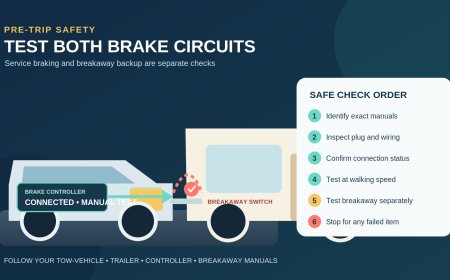 Test your trailer brake controller and breakaway system before a trip