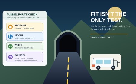 Before your RV enters a tunnel, verify these four restrictions