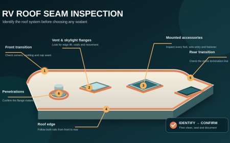 Inspect RV roof seams before you reach for sealant