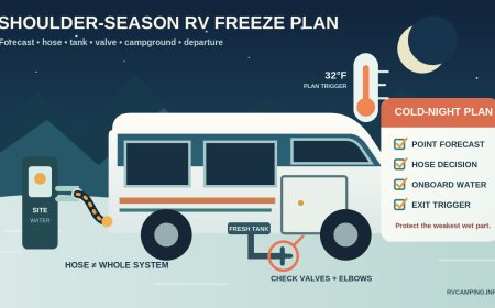 Shoulder-season RV freeze plan: protect the whole water path
