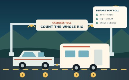 RV toll-road planning: count the axles before the gantry